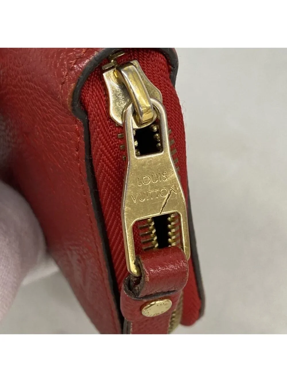Louis Vuitton Wallet Monogram Empreinte Zippy Cerise